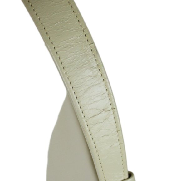 Vintage Corat Top Handle Purse Hand Bag Cream/Ivory Metal Frame Clasp PU75 - Picture 10 of 16